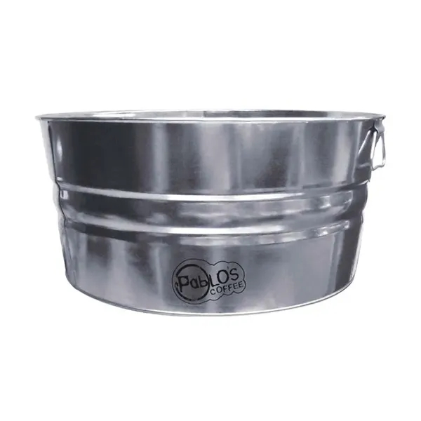 55 qt Galvanized Steel Tub - 55 qt Galvanized Steel Tub - Image 3 of 5