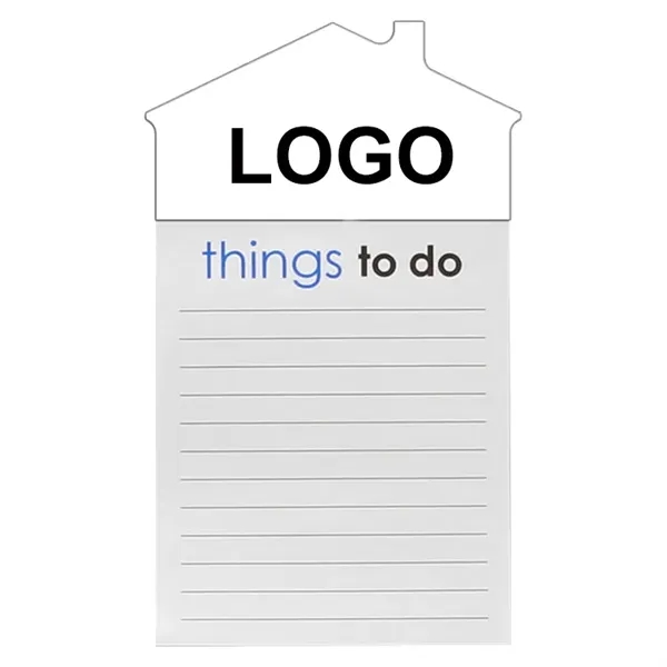 Custom House Shaped Magnet with Notepad - Custom House Shaped Magnet with Notepad - Image 1 of 2