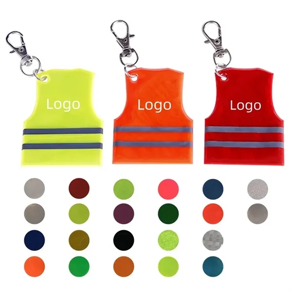 Reflective Vest Keychain - Reflective Vest Keychain - Image 0 of 7
