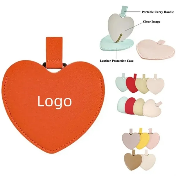 Heart Shaped Pocket Mirror - Heart Shaped Pocket Mirror - Image 0 of 15