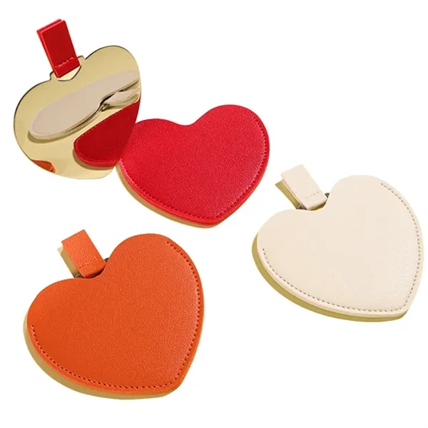 Heart Shaped Pocket Mirror - Heart Shaped Pocket Mirror - Image 2 of 15