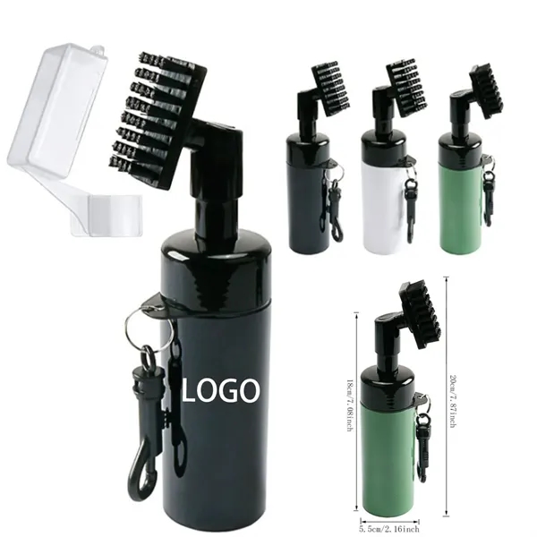 Push-type golf club water spray cleaning brush - Push-type golf club water spray cleaning brush - Image 0 of 6