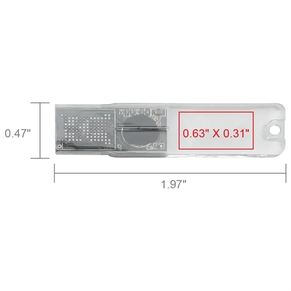 Big Rock Transparent USB Flash Drive - Big Rock Transparent USB Flash Drive - Image 3 of 6