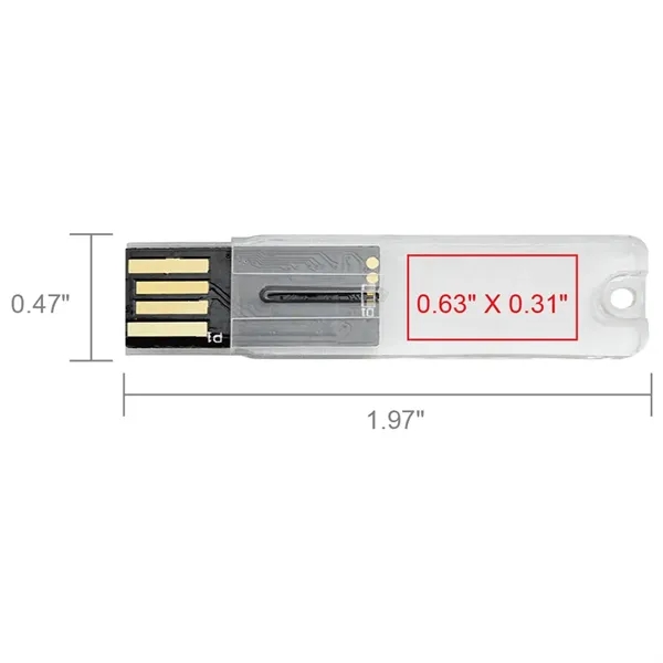 Big Rock Transparent USB Flash Drive - Big Rock Transparent USB Flash Drive - Image 4 of 6