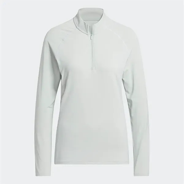 Adidas Ladies Ultimate365 Solid Quarter Zip Mock - Adidas Ladies Ultimate365 Solid Quarter Zip Mock - Image 1 of 6