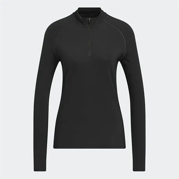 Adidas Ladies Ultimate365 Solid Quarter Zip Mock - Adidas Ladies Ultimate365 Solid Quarter Zip Mock - Image 5 of 6