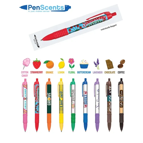 PenScents™ Scented Pens - CMYK Full Color Imprint (Bagged) - PenScents™ Scented Pens - CMYK Full Color Imprint (Bagged) - Image 0 of 1