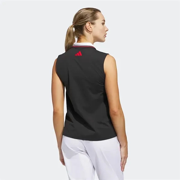 Adidas Ladies Beyond the Course Twistknit Polo - Adidas Ladies Beyond the Course Twistknit Polo - Image 1 of 3