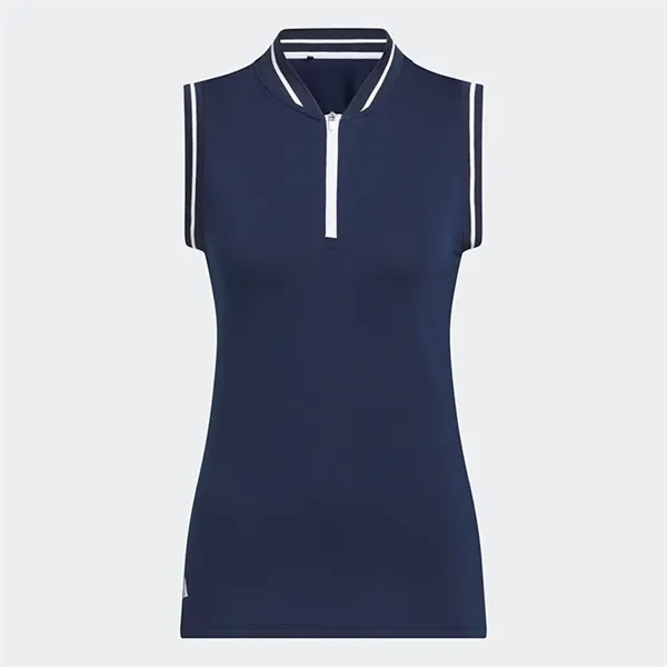 Adidas Ladies Ultimate365 Zip Polo - Adidas Ladies Ultimate365 Zip Polo - Image 2 of 3