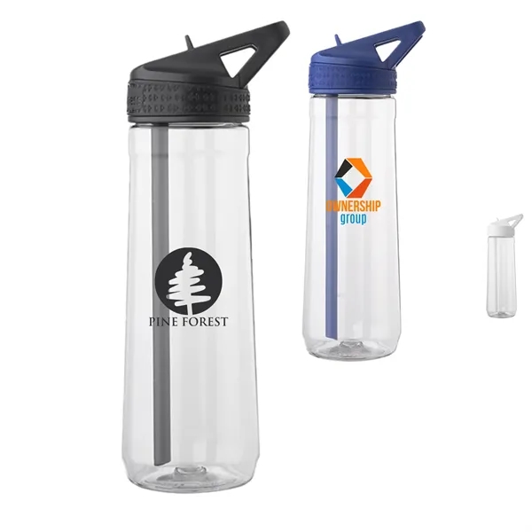 30 oz. Plastic Water Bottle W/ Sip Straw - 30 oz. Plastic Water Bottle W/ Sip Straw - Image 0 of 4