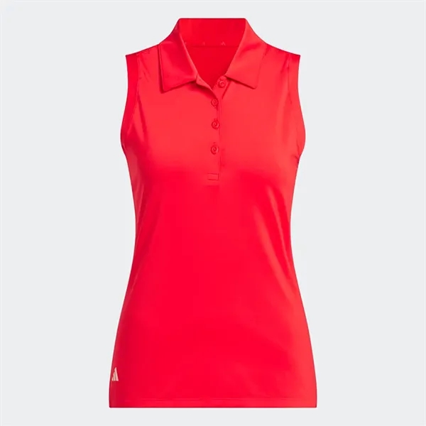 Adidas Ladies Ultimate365 Solid Sleeveless Polo - Adidas Ladies Ultimate365 Solid Sleeveless Polo - Image 6 of 6