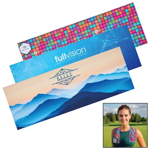 Premium XL Cooling Towel w/ Full Color Dye Sublimation - Premium XL Cooling Towel w/ Full Color Dye Sublimation - Image 0 of 3