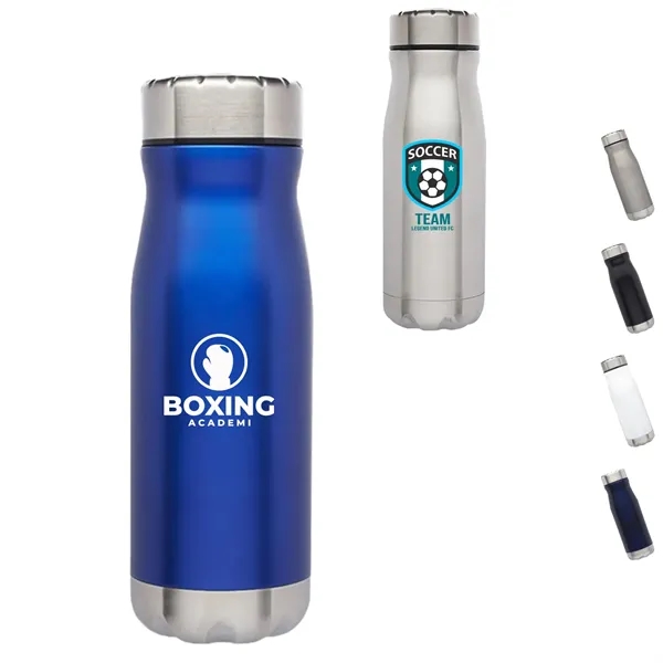 18 oz. Wide Mouth Stratton Vacuum Insulated Water Bottle - 18 oz. Wide Mouth Stratton Vacuum Insulated Water Bottle - Image 0 of 8