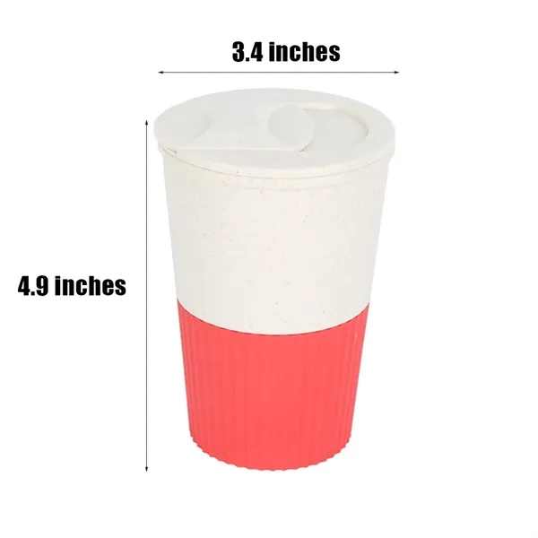 12.8oz Wheat Straw Anti-scalding Water Cup w/Lid - 12.8oz Wheat Straw Anti-scalding Water Cup w/Lid - Image 1 of 2