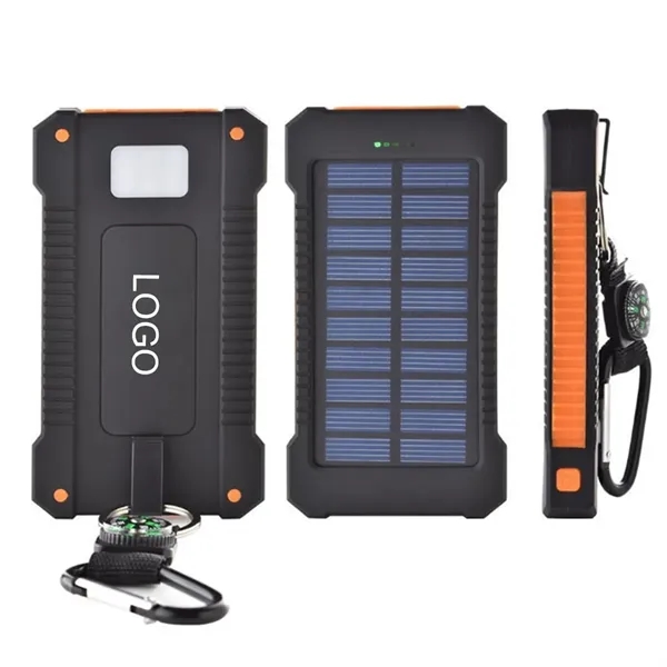 10000 mAh Solar Power Bank - 10000 mAh Solar Power Bank - Image 1 of 4