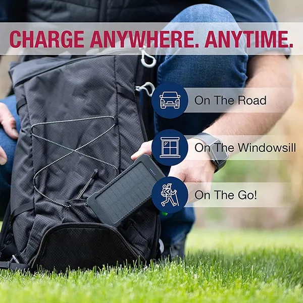 10000 mAh Solar Power Bank - 10000 mAh Solar Power Bank - Image 4 of 4