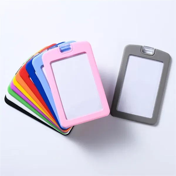 Silicone Vertical ID Card Badge Holder Without Lanyard - Silicone Vertical ID Card Badge Holder Without Lanyard - Image 3 of 3