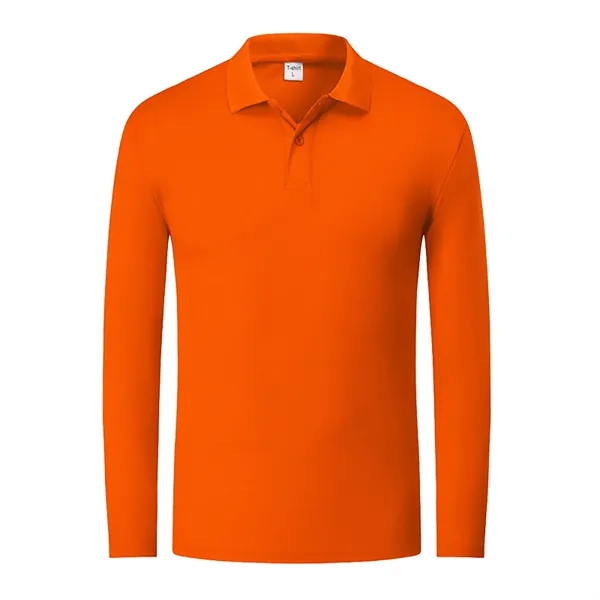 Long Sleeve Polo T-Shirt - Long Sleeve Polo T-Shirt - Image 2 of 8