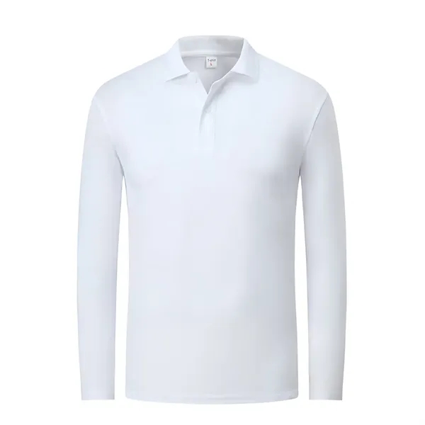 Long Sleeve Polo T-Shirt - Long Sleeve Polo T-Shirt - Image 5 of 8