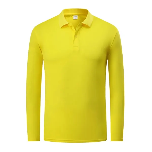Long Sleeve Polo T-Shirt - Long Sleeve Polo T-Shirt - Image 6 of 8