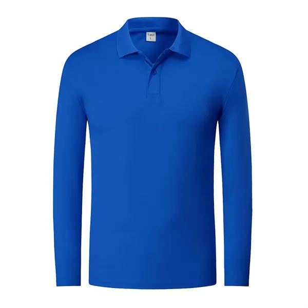 Long Sleeve Polo T-Shirt - Long Sleeve Polo T-Shirt - Image 7 of 8