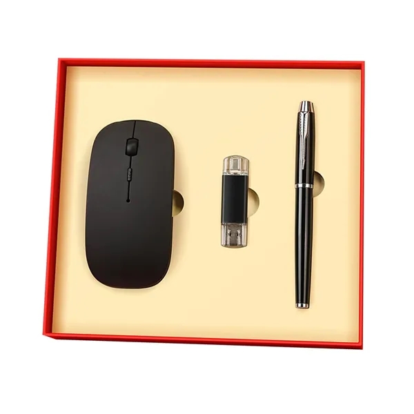 Business Gift Set Pen/Mouse/Usb Drive - Business Gift Set Pen/Mouse/Usb Drive - Image 2 of 4