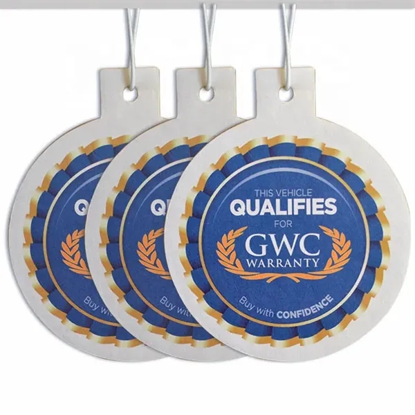 Custom Shape Hanging Paper Air Fresheners - Custom Shape Hanging Paper Air Fresheners - Image 2 of 2