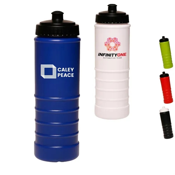 23 oz. Easy grip Plastic Sports Bottles w/ Push-pull Lid - 23 oz. Easy grip Plastic Sports Bottles w/ Push-pull Lid - Image 0 of 6