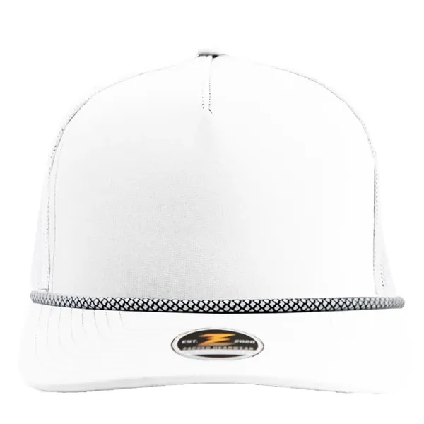 MARINE R+ (Rope brim)  Custom 5 Panel Mesh Hat - MARINE R+ (Rope brim)  Custom 5 Panel Mesh Hat - Image 7 of 7