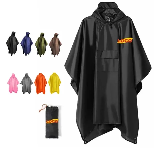 Hooded Rain Poncho - Hooded Rain Poncho - Image 0 of 4