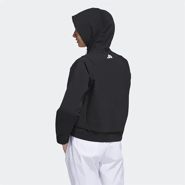 Adidas Ladies Beyond the Course Full Zip Hoodie - Adidas Ladies Beyond the Course Full Zip Hoodie - Image 2 of 2