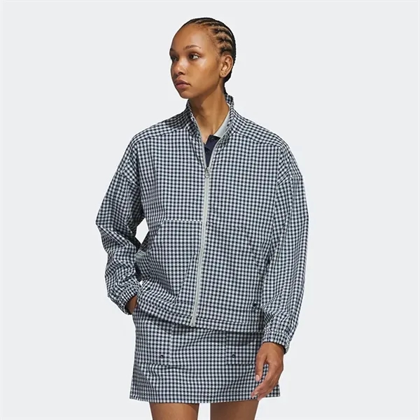 Adidas Ladies Ultimate365 Gingham Jacket - Adidas Ladies Ultimate365 Gingham Jacket - Image 0 of 3