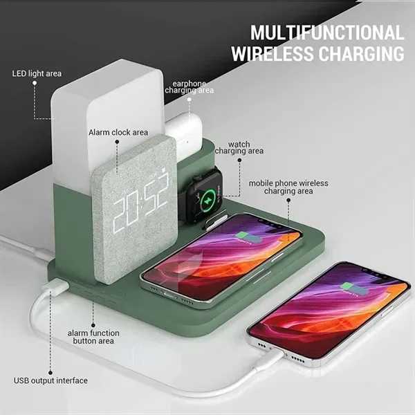 Wireless Charging Station with Lamp - Wireless Charging Station with Lamp - Image 1 of 3