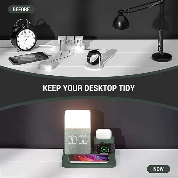Wireless Charging Station with Lamp - Wireless Charging Station with Lamp - Image 2 of 3