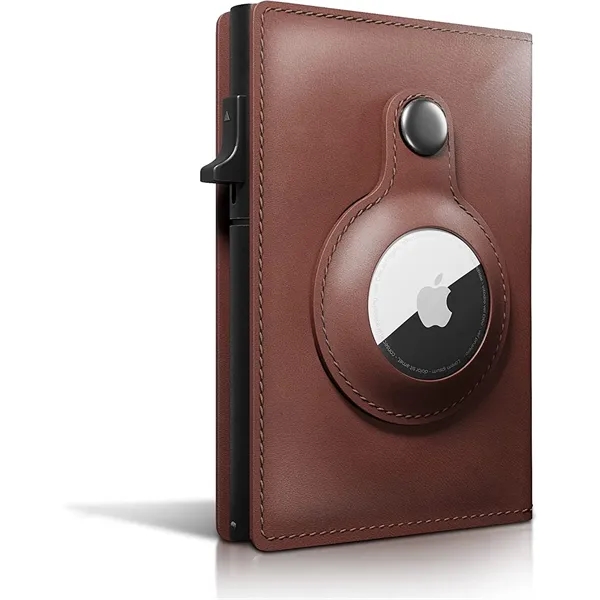 Leather RFID Wallet + KeyChain w/ Apple Tracker holder - Leather RFID Wallet + KeyChain w/ Apple Tracker holder - Image 12 of 16