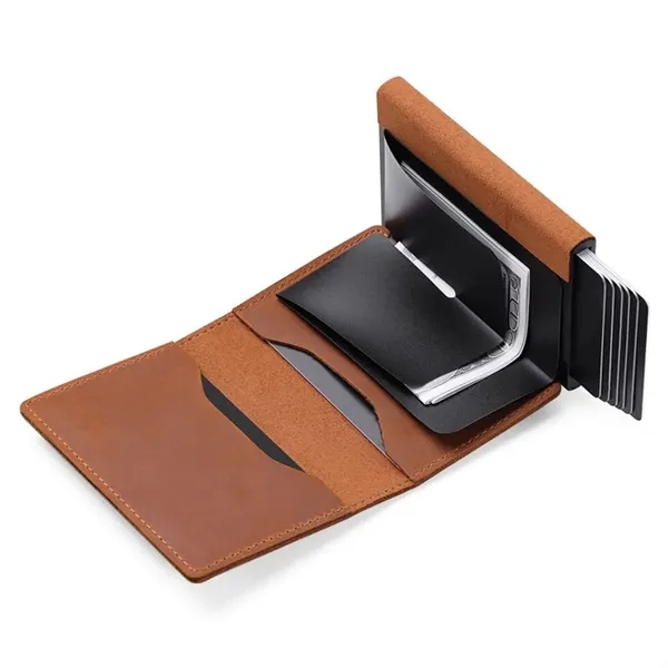 Leather RFID Wallet + KeyChain w/ Apple Tracker holder - Leather RFID Wallet + KeyChain w/ Apple Tracker holder - Image 3 of 16