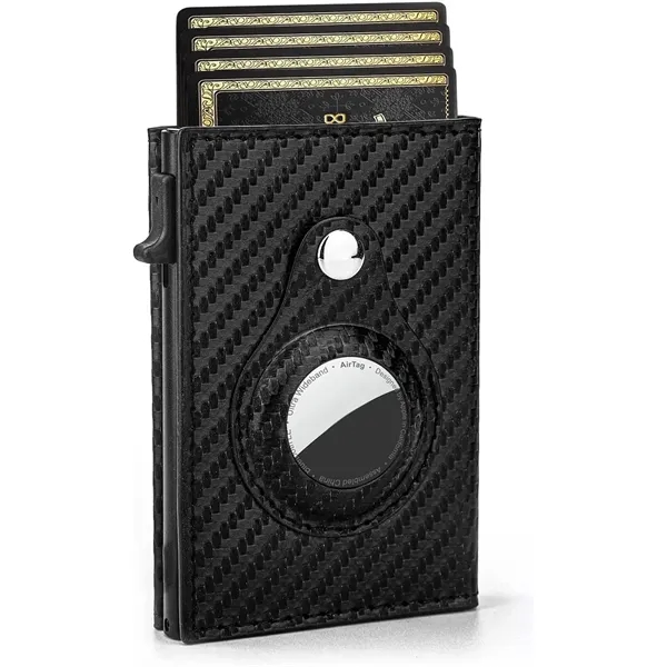 Leather RFID Wallet + KeyChain w/ Apple Tracker holder - Leather RFID Wallet + KeyChain w/ Apple Tracker holder - Image 9 of 16