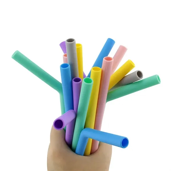 Eco-Friendly Collapsible Silicone Straw Set - Eco-Friendly Collapsible Silicone Straw Set - Image 1 of 5