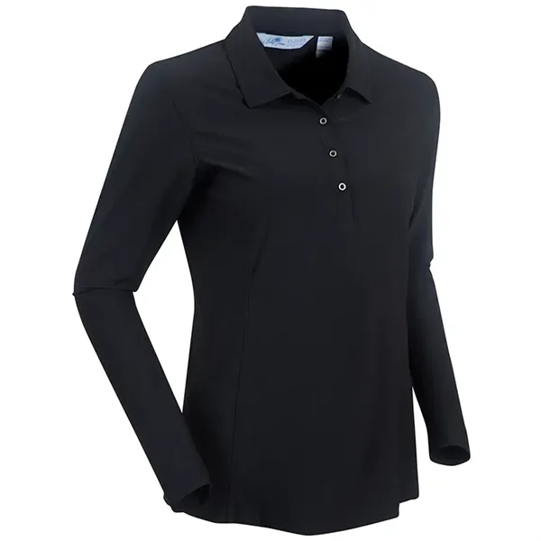 Bobby Jones Ladies Clover Classics LongSleeve Balata Polo - Bobby Jones Ladies Clover Classics LongSleeve Balata Polo - Image 0 of 5
