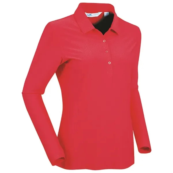 Bobby Jones Ladies Clover Classics LongSleeve Balata Polo - Bobby Jones Ladies Clover Classics LongSleeve Balata Polo - Image 3 of 5