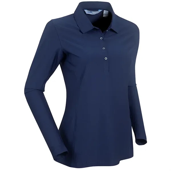 Bobby Jones Ladies Clover Classics LongSleeve Balata Polo - Bobby Jones Ladies Clover Classics LongSleeve Balata Polo - Image 4 of 5