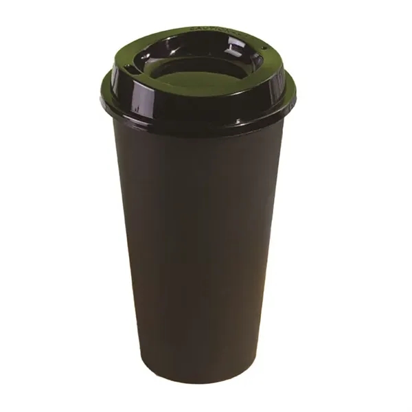 Reusable 16oz. Coffee Cups with Lids Versatile Travel Mug - Reusable 16oz. Coffee Cups with Lids Versatile Travel Mug - Image 4 of 4