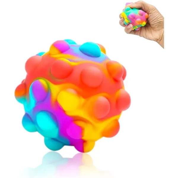 Silicone Fidget Push Pop Bounce Ball - Silicone Fidget Push Pop Bounce Ball - Image 1 of 4