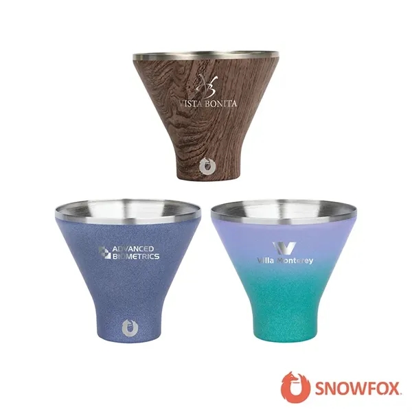 Snowfox® 8 oz. Shimmer Finish Vacuum Insulated Martini Cup - Snowfox® 8 oz. Shimmer Finish Vacuum Insulated Martini Cup - Image 0 of 3