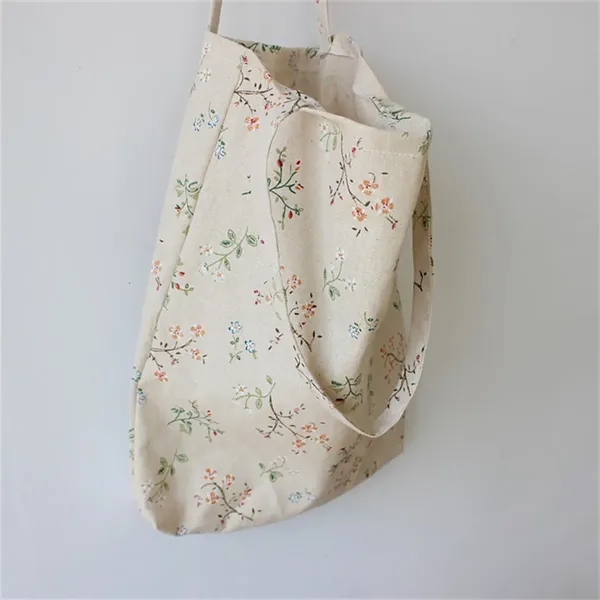 Cotton Linen Shopping Tote Bags Eco Friendly Reusable - Cotton Linen Shopping Tote Bags Eco Friendly Reusable - Image 0 of 3