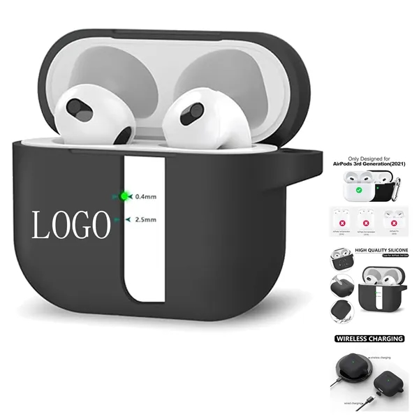 Silicone Wireless for AirPods Pro Protective Earphone Cover - Silicone Wireless for AirPods Pro Protective Earphone Cover - Image 0 of 3