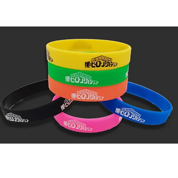 Luminous Color Blank Silicone Bracelets Wristbands - Luminous Color Blank Silicone Bracelets Wristbands - Image 4 of 6