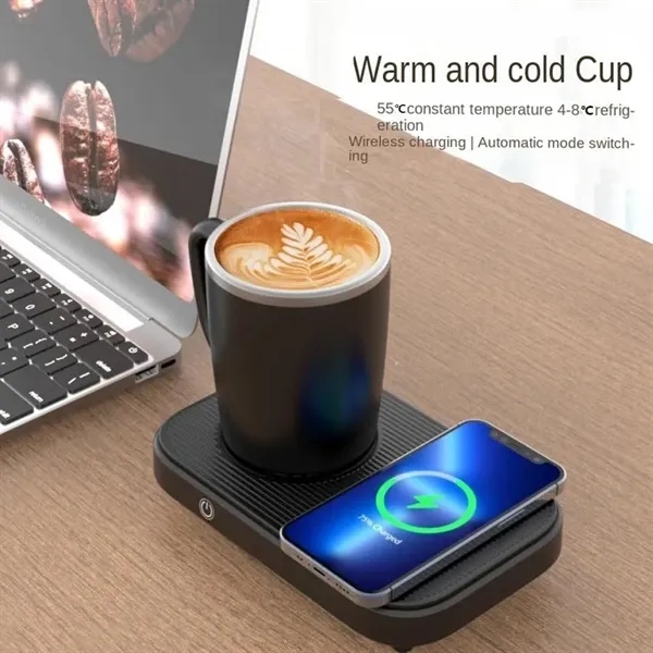3-in-1 Coffee Mug Warmer, Cooler & Wireless Charger - 3-in-1 Coffee Mug Warmer, Cooler & Wireless Charger - Image 1 of 5