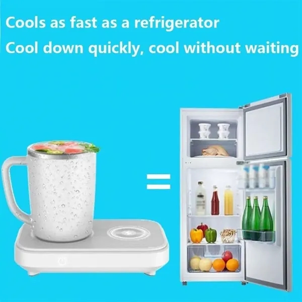 3-in-1 Coffee Mug Warmer, Cooler & Wireless Charger - 3-in-1 Coffee Mug Warmer, Cooler & Wireless Charger - Image 3 of 5