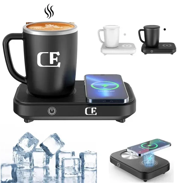 3-in-1 Coffee Mug Warmer, Cooler & Wireless Charger - 3-in-1 Coffee Mug Warmer, Cooler & Wireless Charger - Image 0 of 5